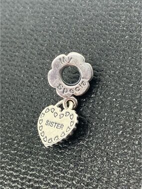 Pandora 925 ALE My Special Sister Heart Dangle Charm | # 791383